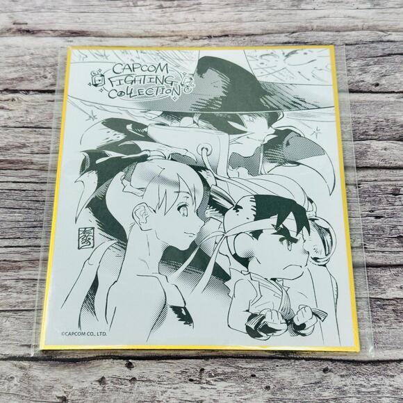 Capcom Fighting Collection Rare Shikishi Art Board Japan Import US Seller - Picture 1 of 2
